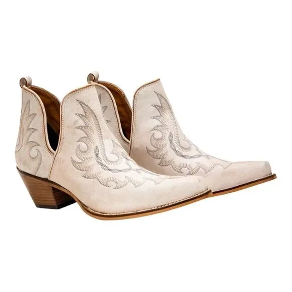 Myra Yipple Western Leather Booties - Picture 3 of 14